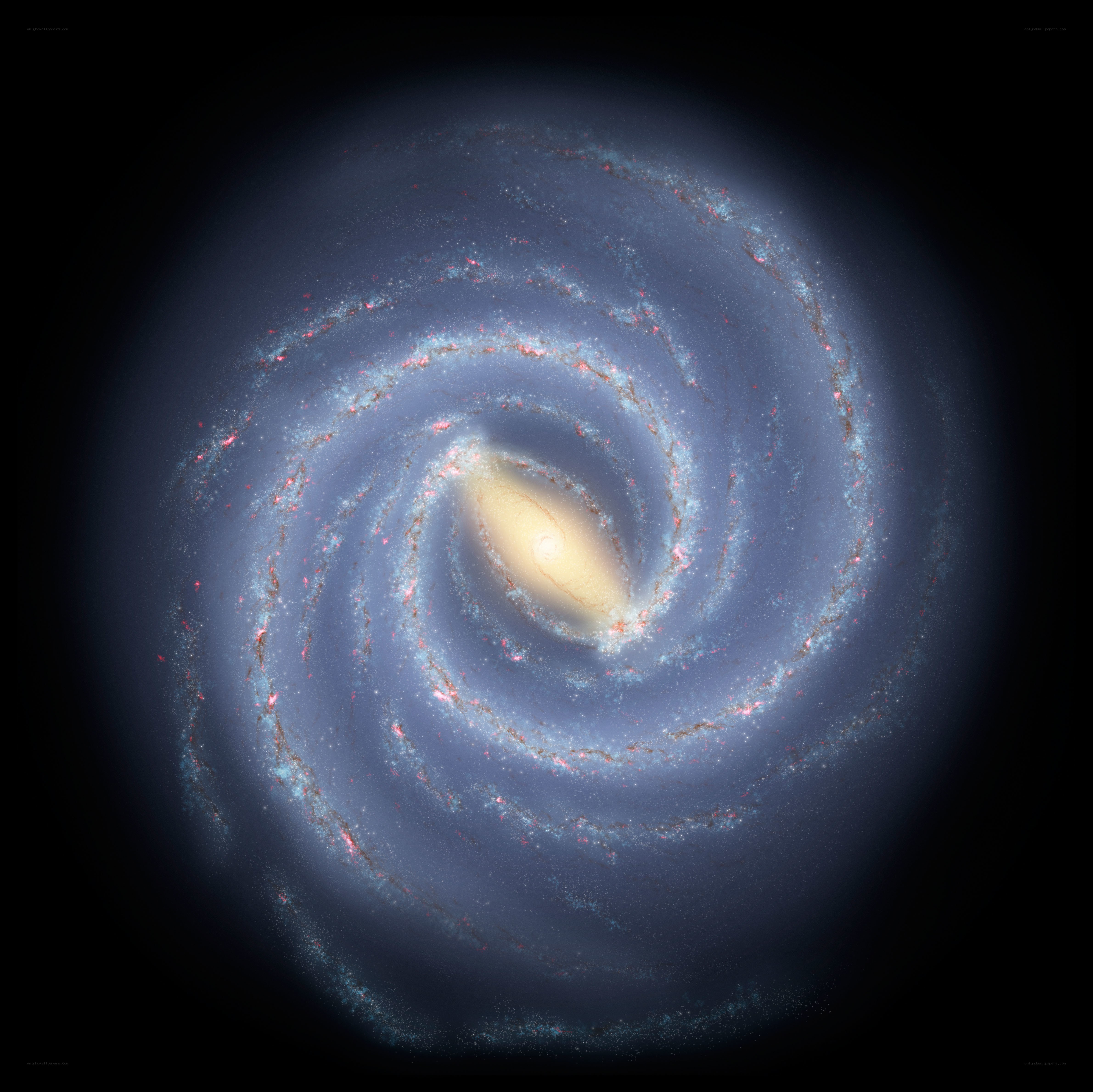 Spiral galaxy from above
