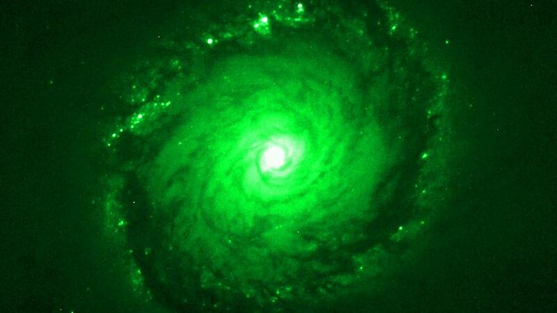 Spiral Galaxy — Green, Dark