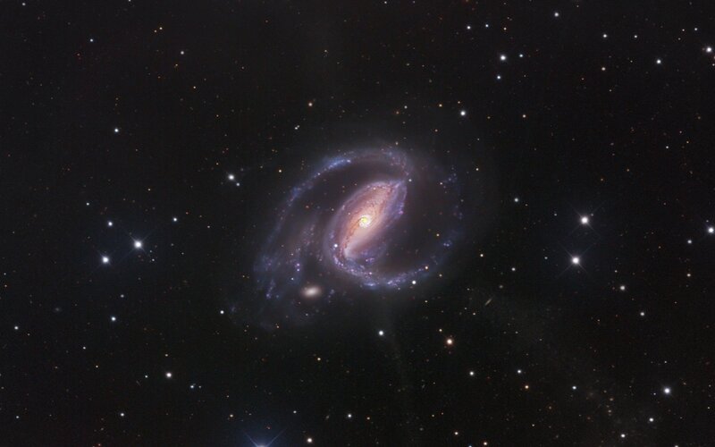 Spiral galaxy in deep space
