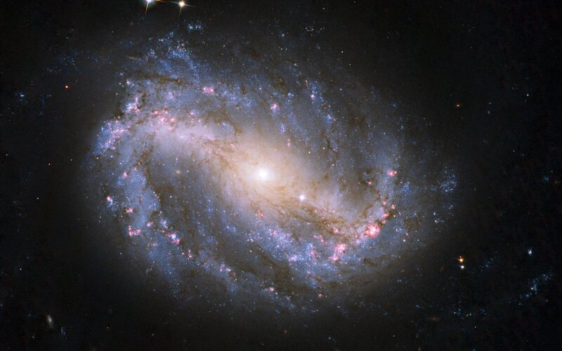 Spiral galaxy in deep space