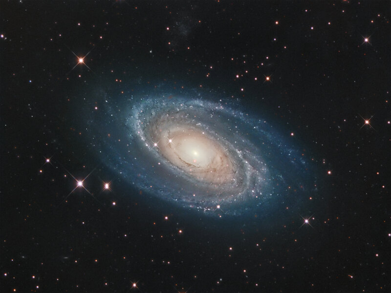 Spiral galaxy in deep space