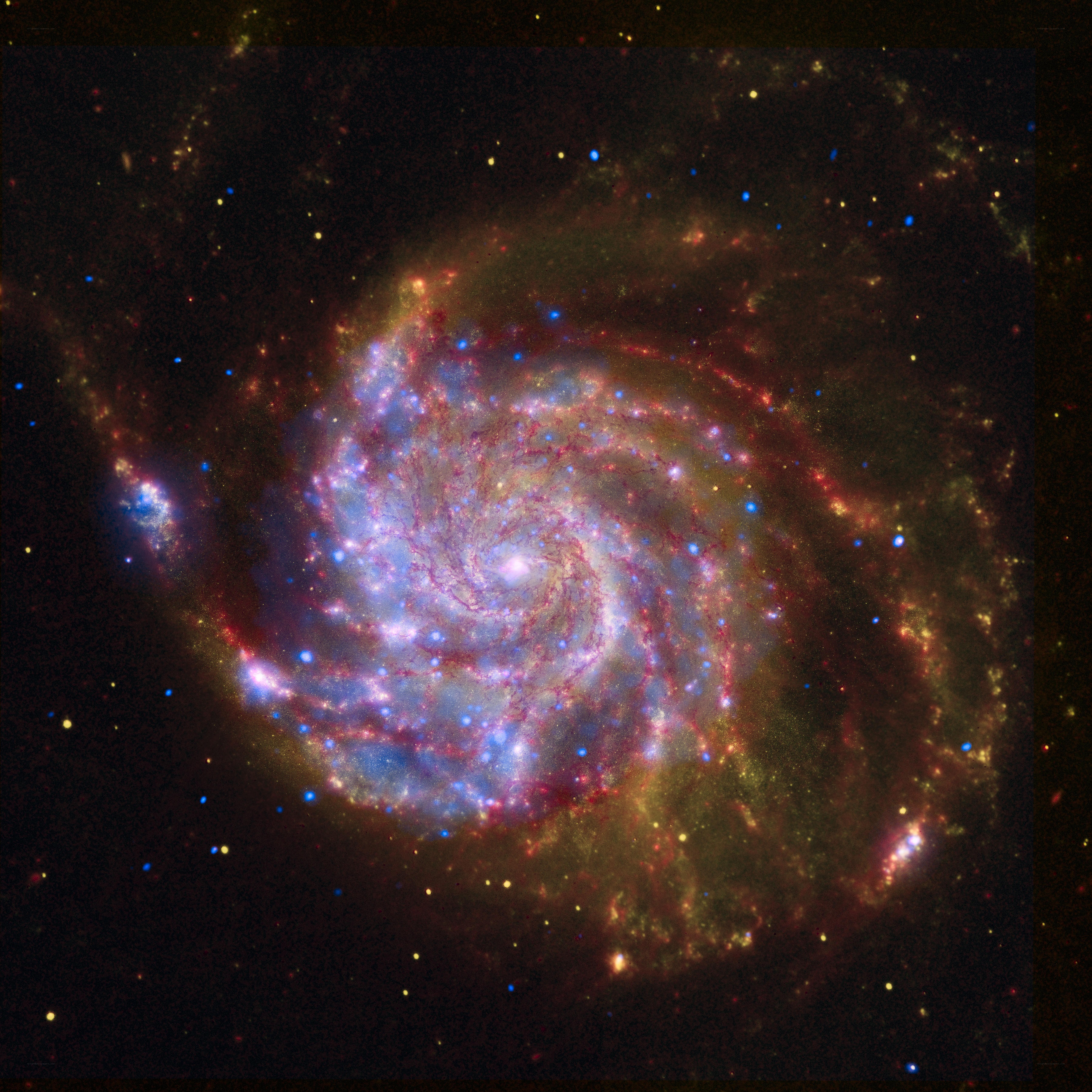 Spiral galaxy in deep space