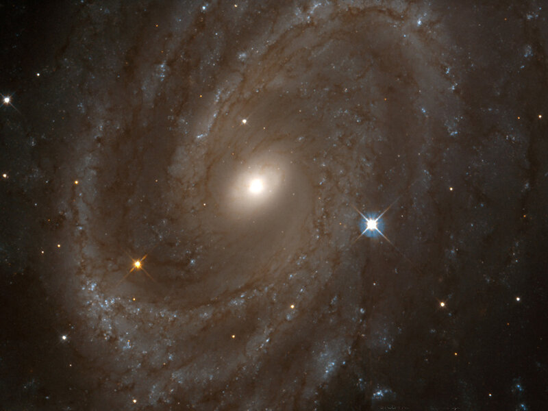 Spiral galaxy in deep space