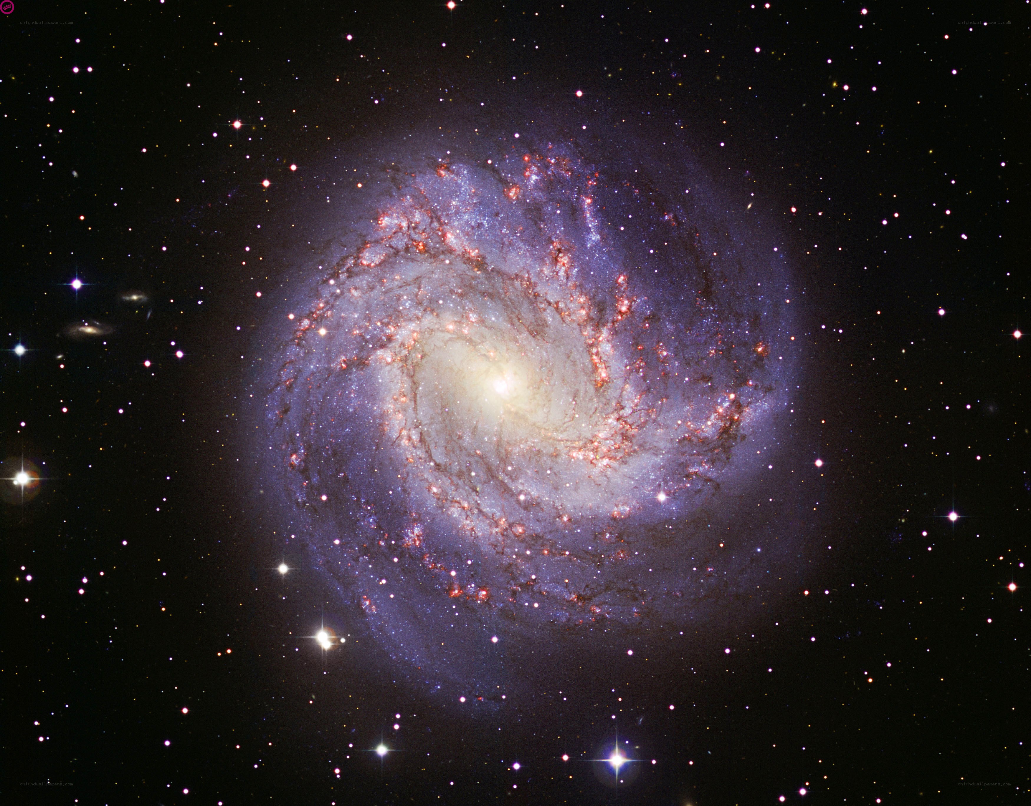 Spiral galaxy in deep space