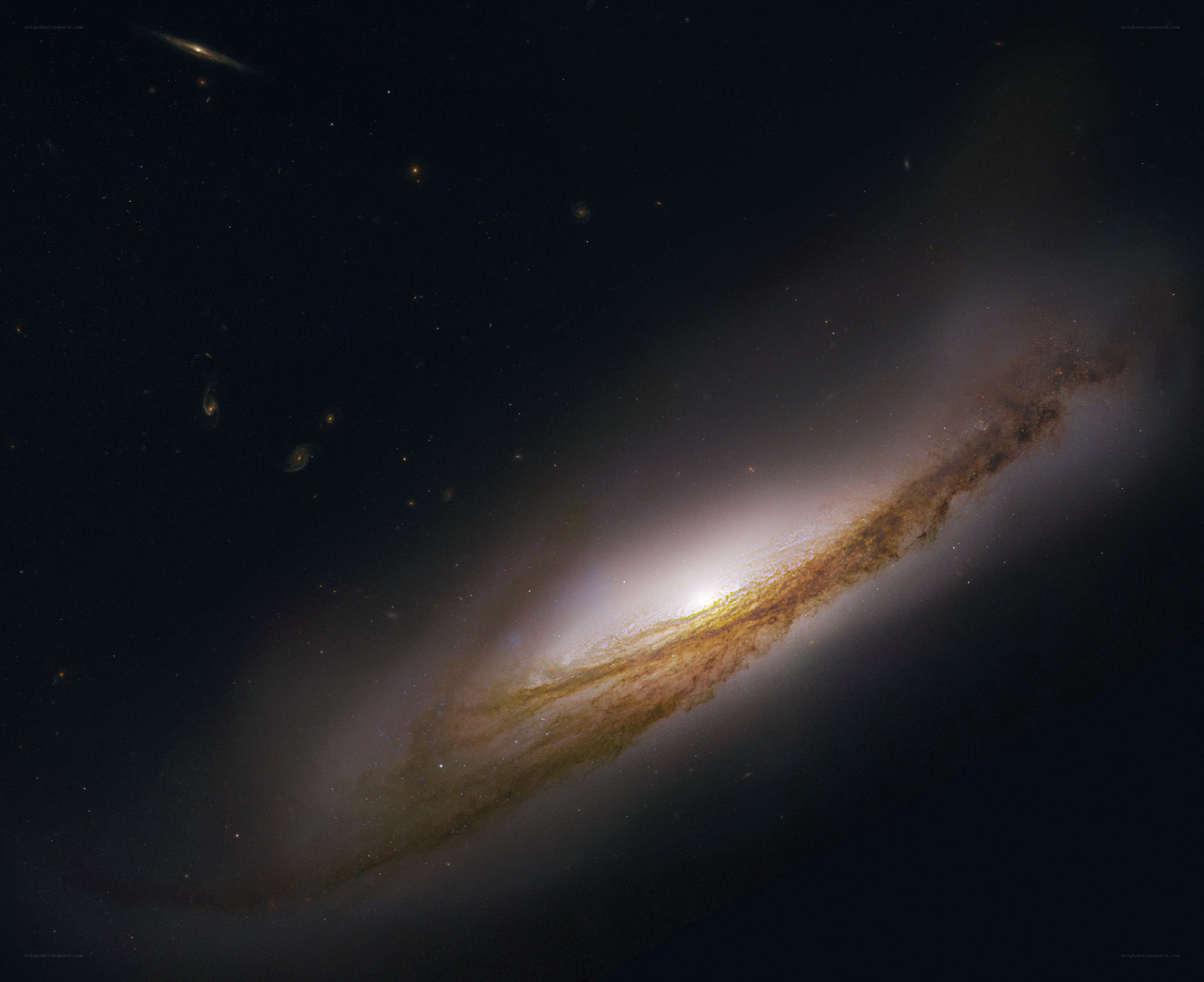 Spiral galaxy in deep space