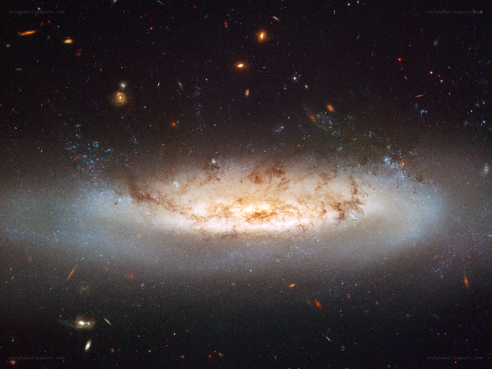 spiral galaxy in deep space