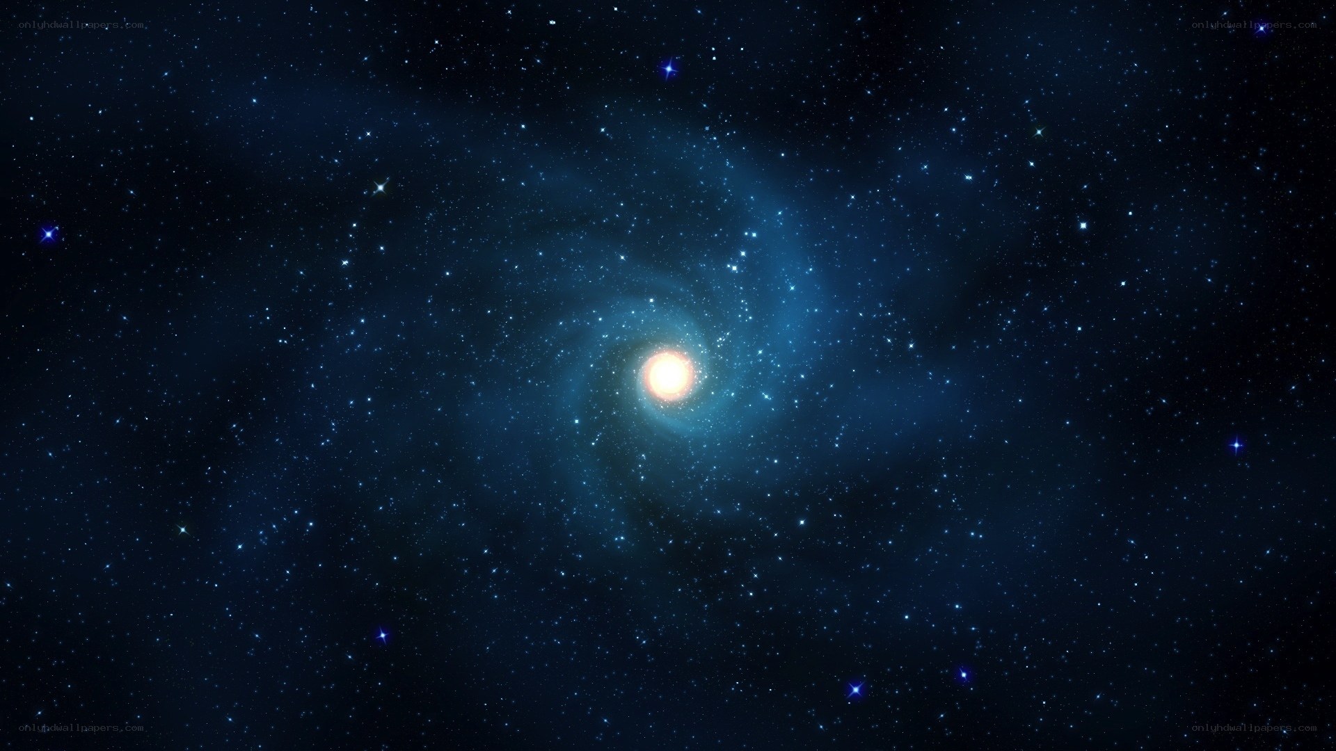 spiral galaxy in deep space