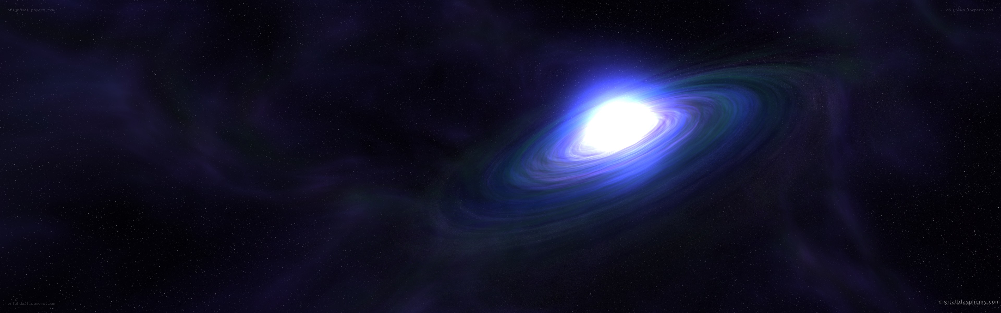 Spiral galaxy in deep space