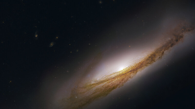 Spiral galaxy in deep space