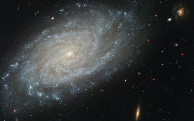 spiral galaxy in deep space