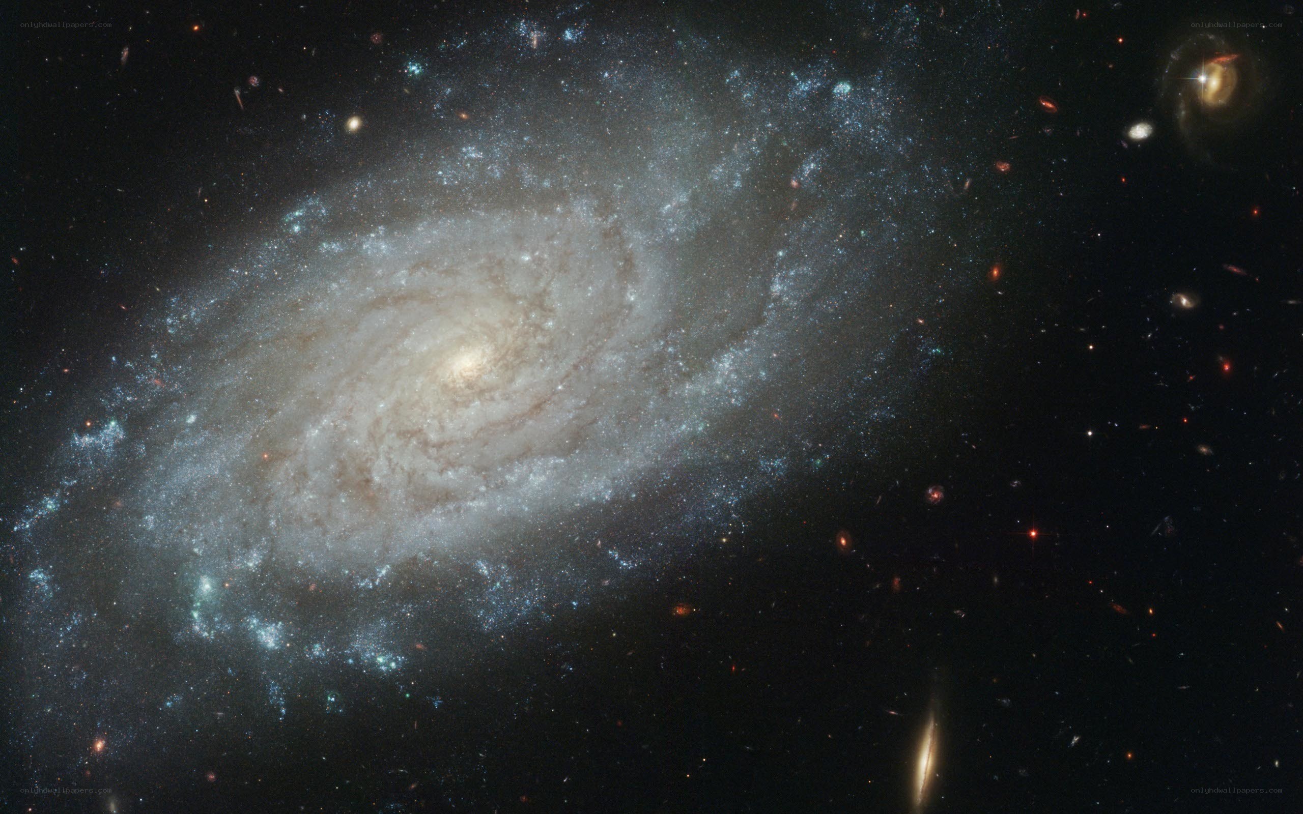 spiral galaxy in deep space