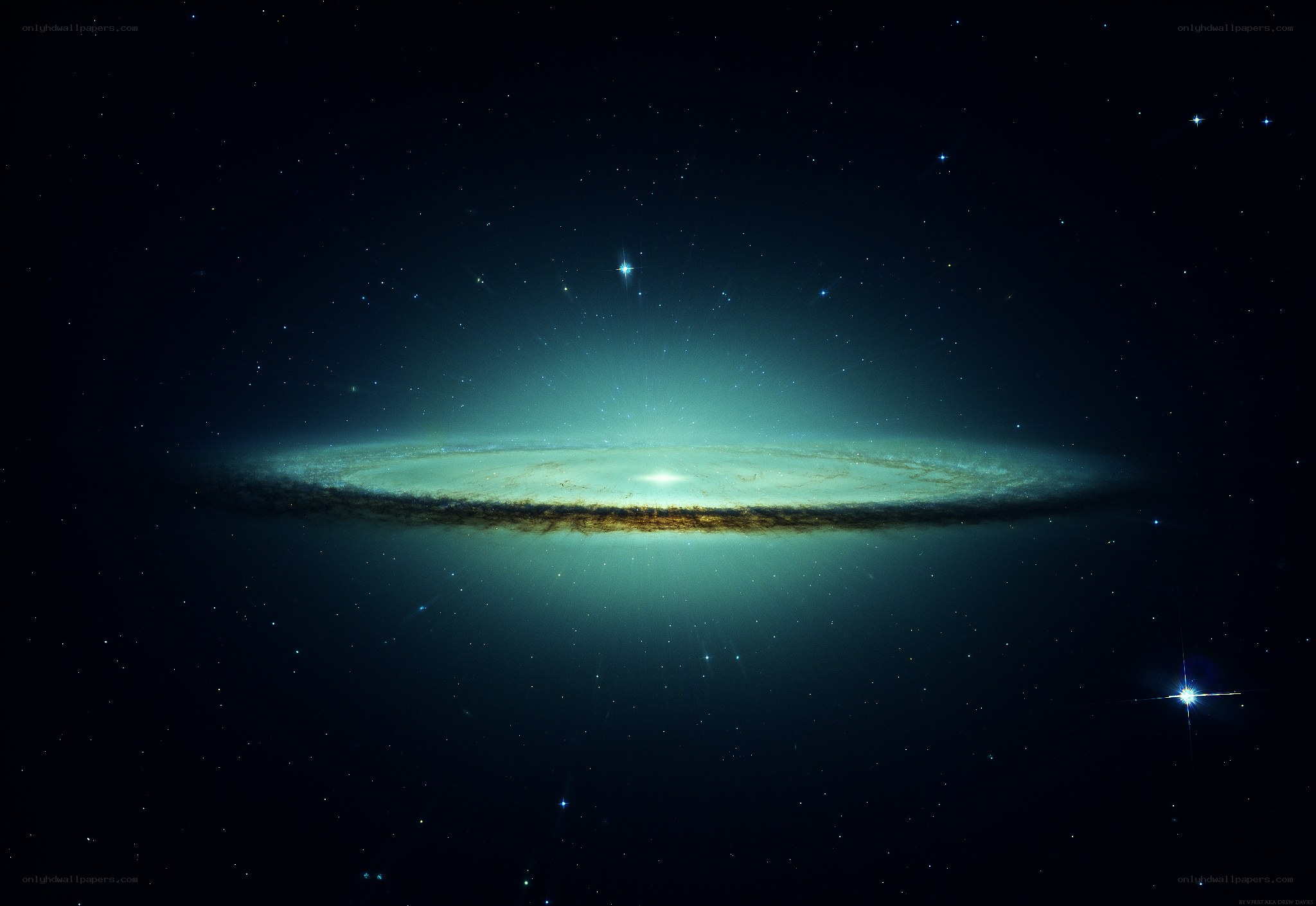 spiral galaxy in deep space