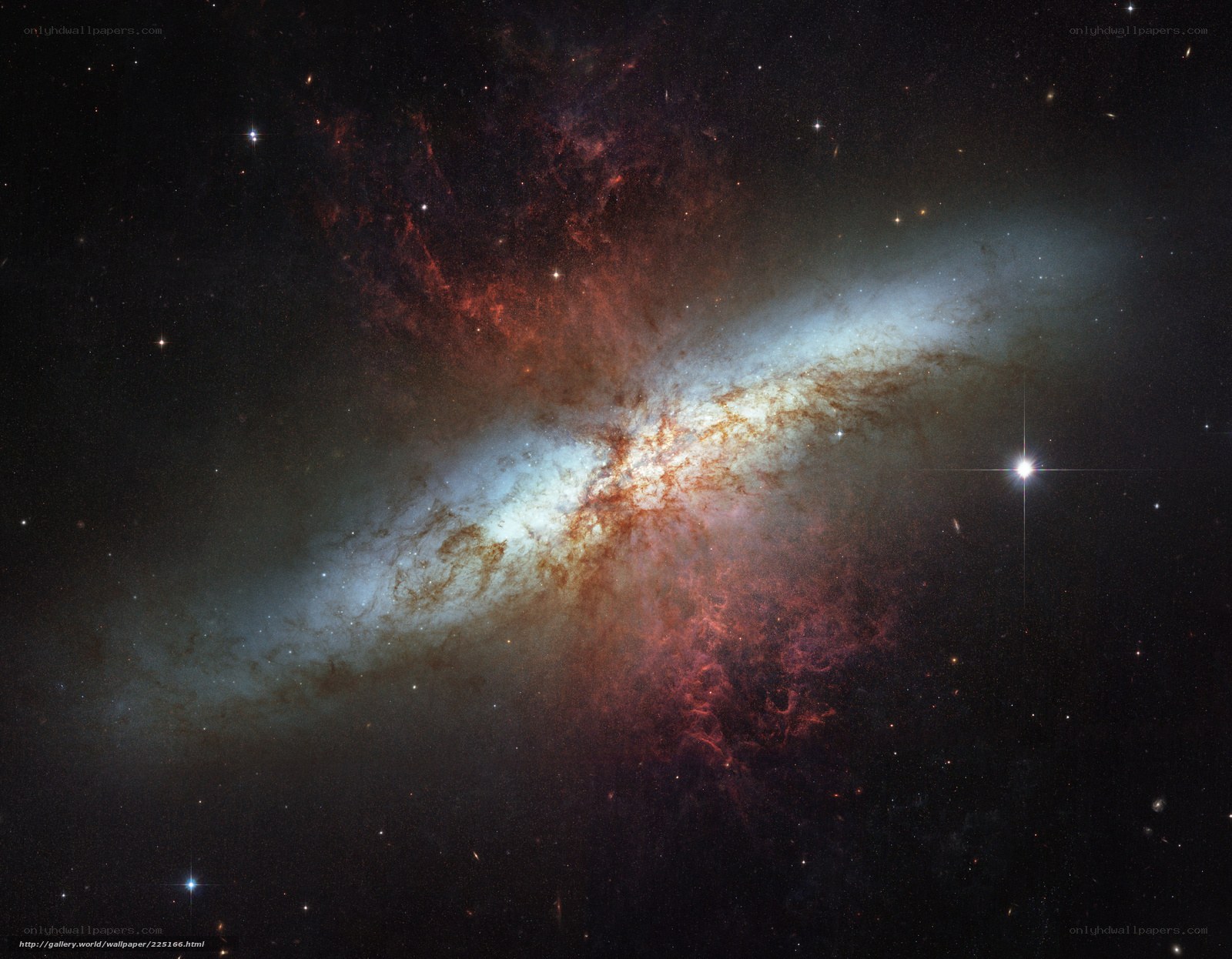 Spiral galaxy in deep space