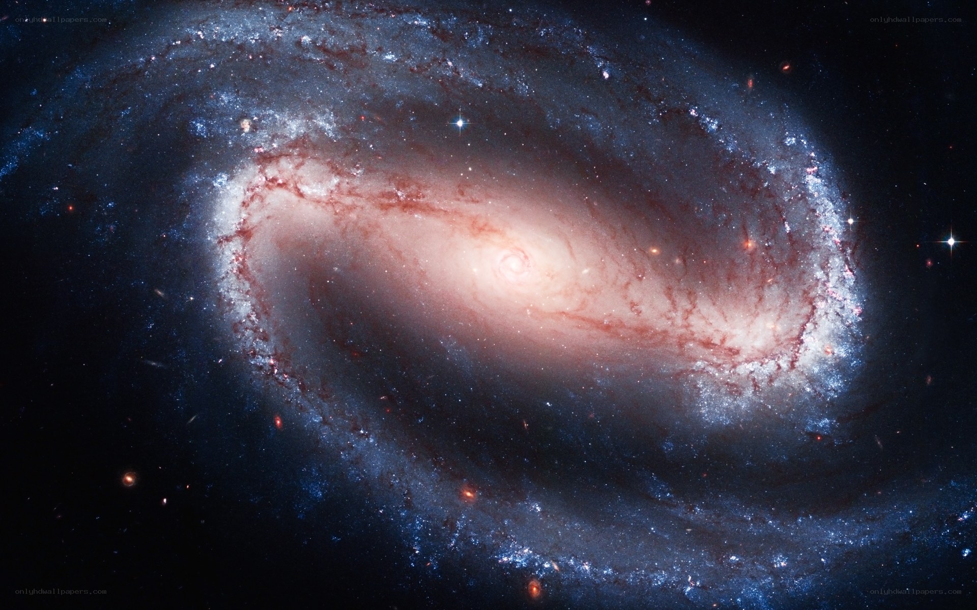 Spiral galaxy in deep space