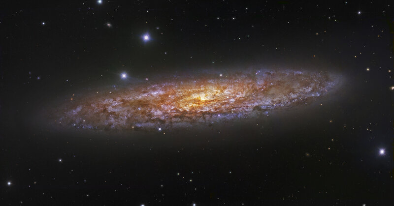 Spiral galaxy in deep space