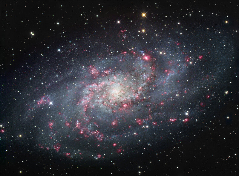 Spiral galaxy in deep space