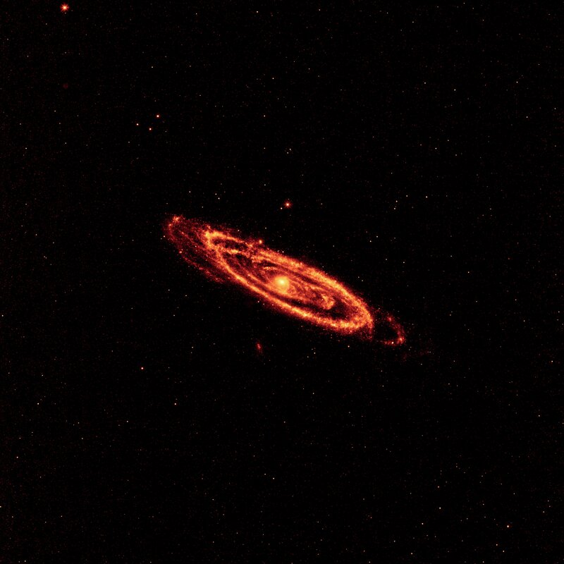Spiral galaxy in deep space