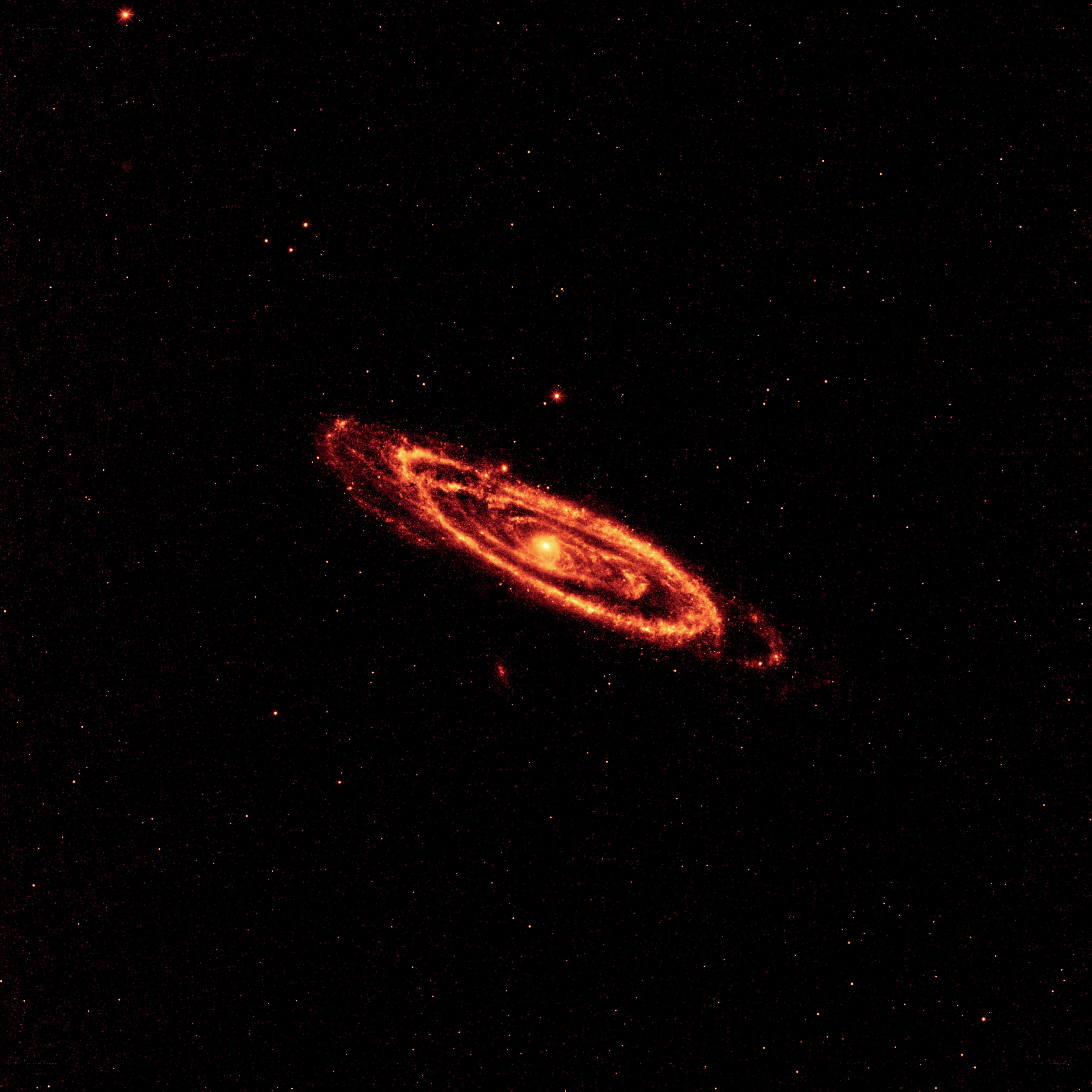 Spiral galaxy in deep space