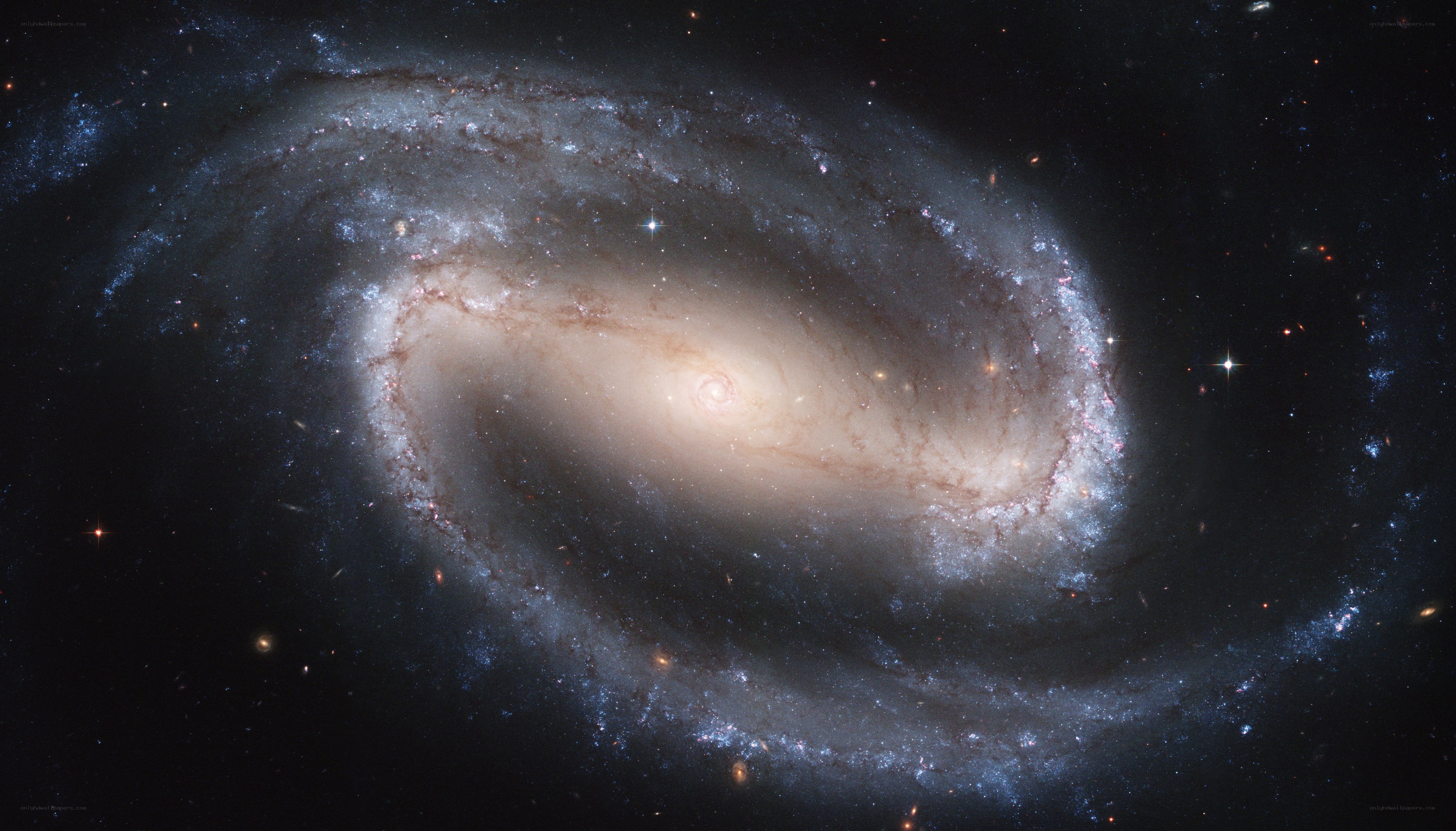 Spiral galaxy in deep space