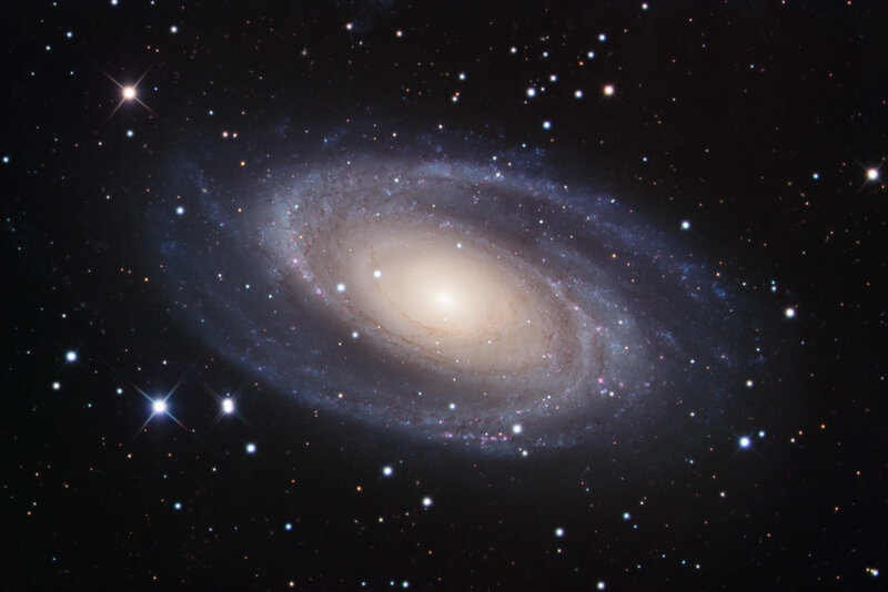 Spiral galaxy in deep space