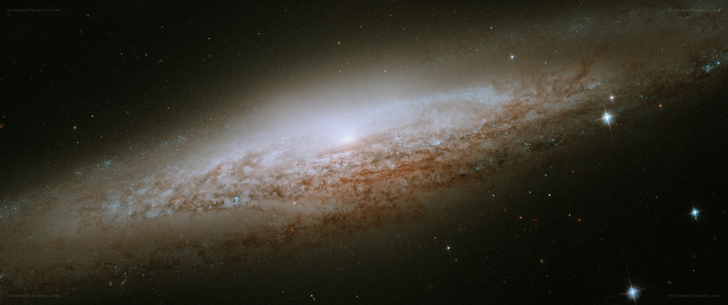 Spiral galaxy in deep space