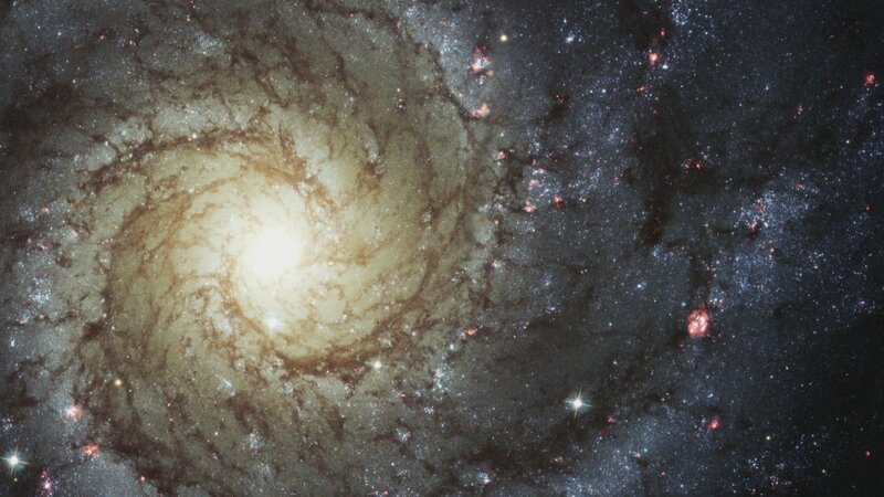 Spiral galaxy in deep space