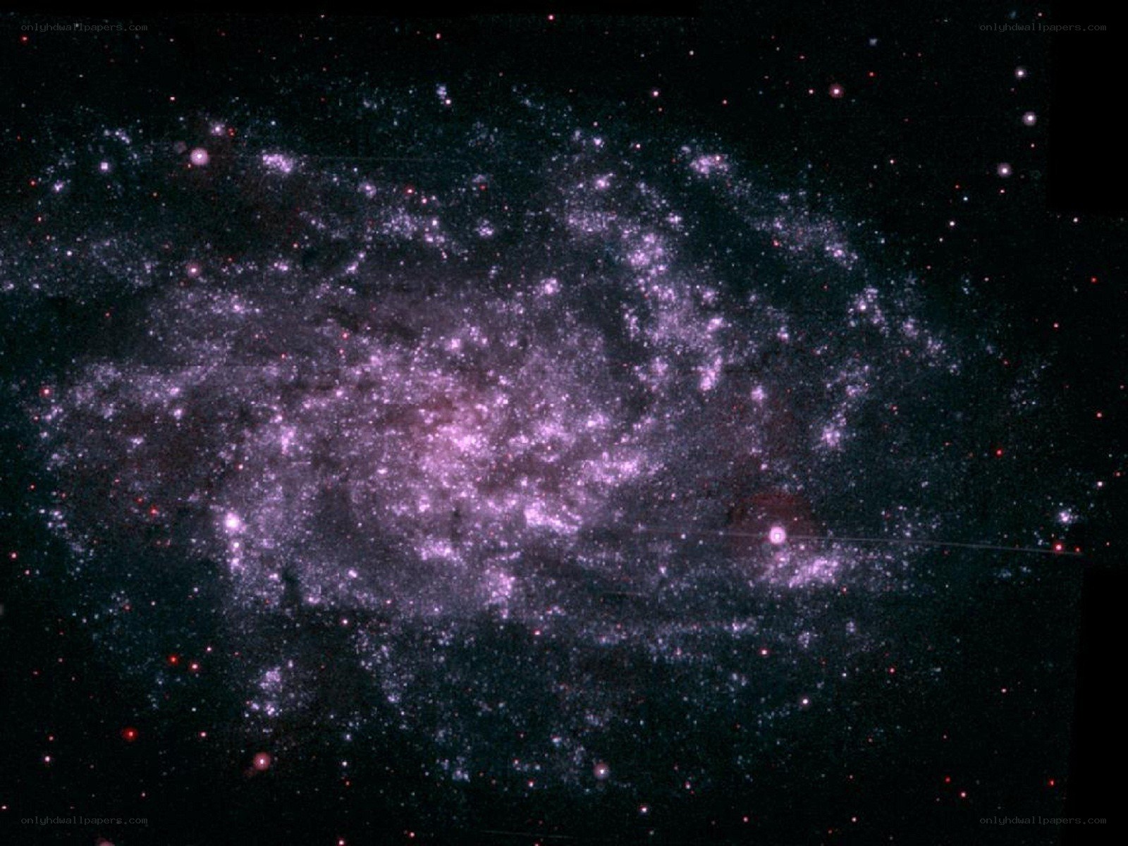 Spiral galaxy in deep space