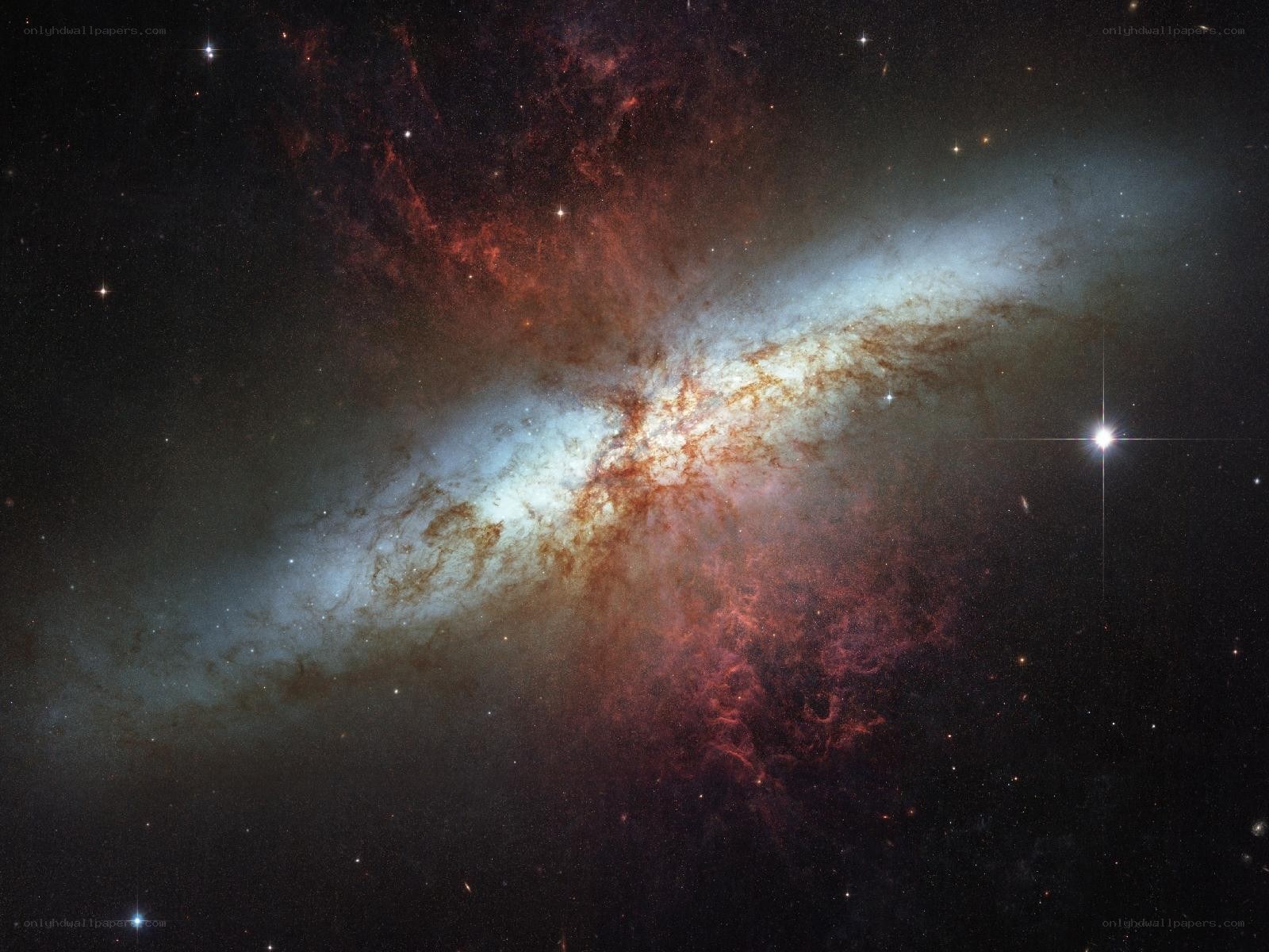 Spiral galaxy in deep space