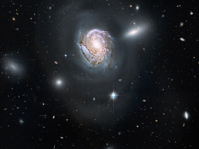 spiral galaxy in deep space