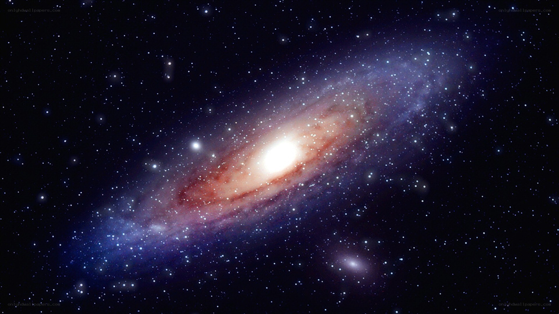 Spiral galaxy in deep space