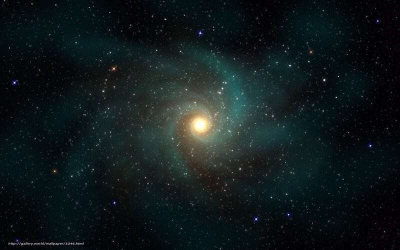 Spiral galaxy in deep space