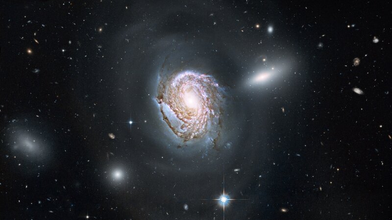 spiral galaxy in deep space