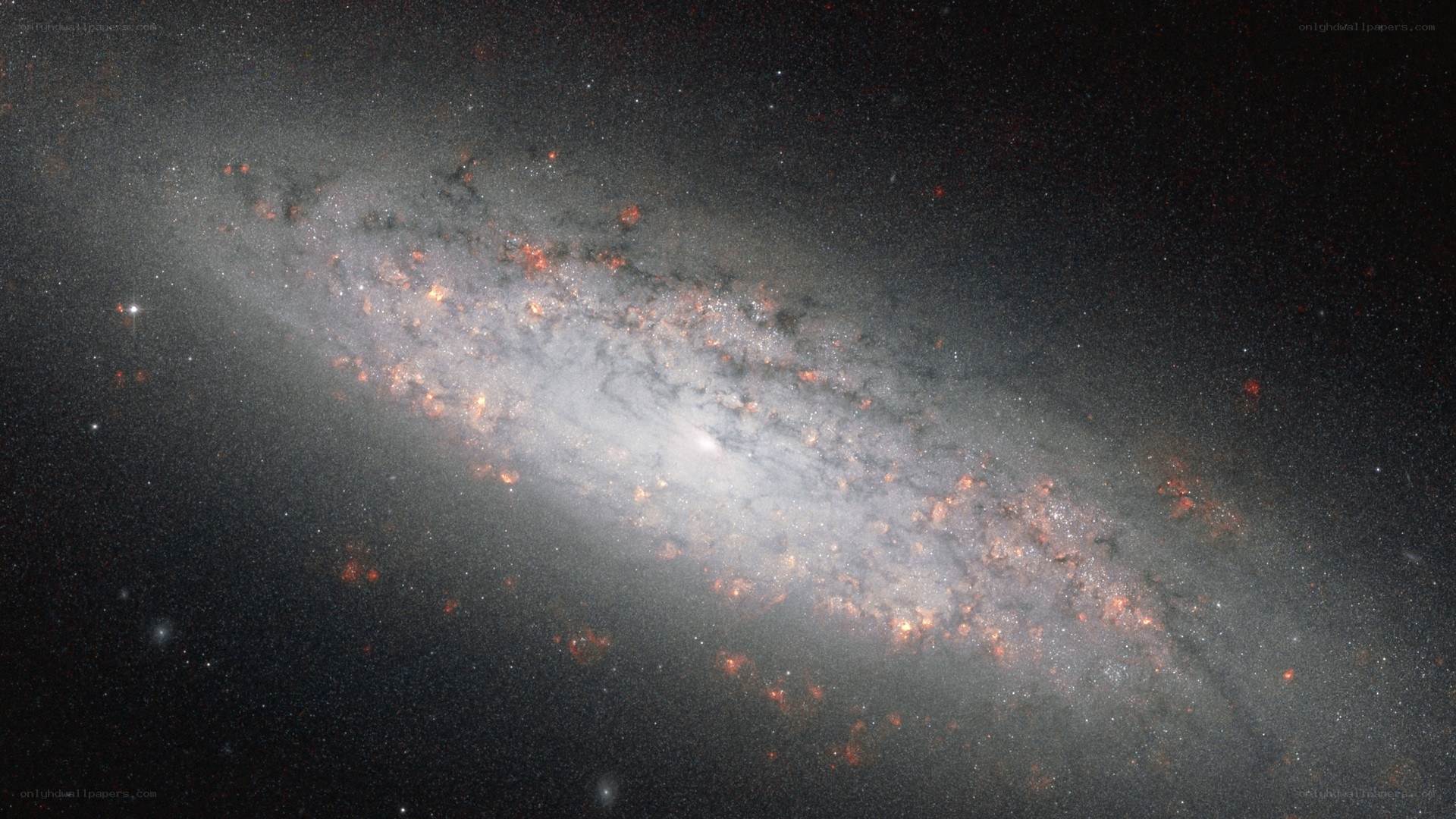 Spiral galaxy in deep space