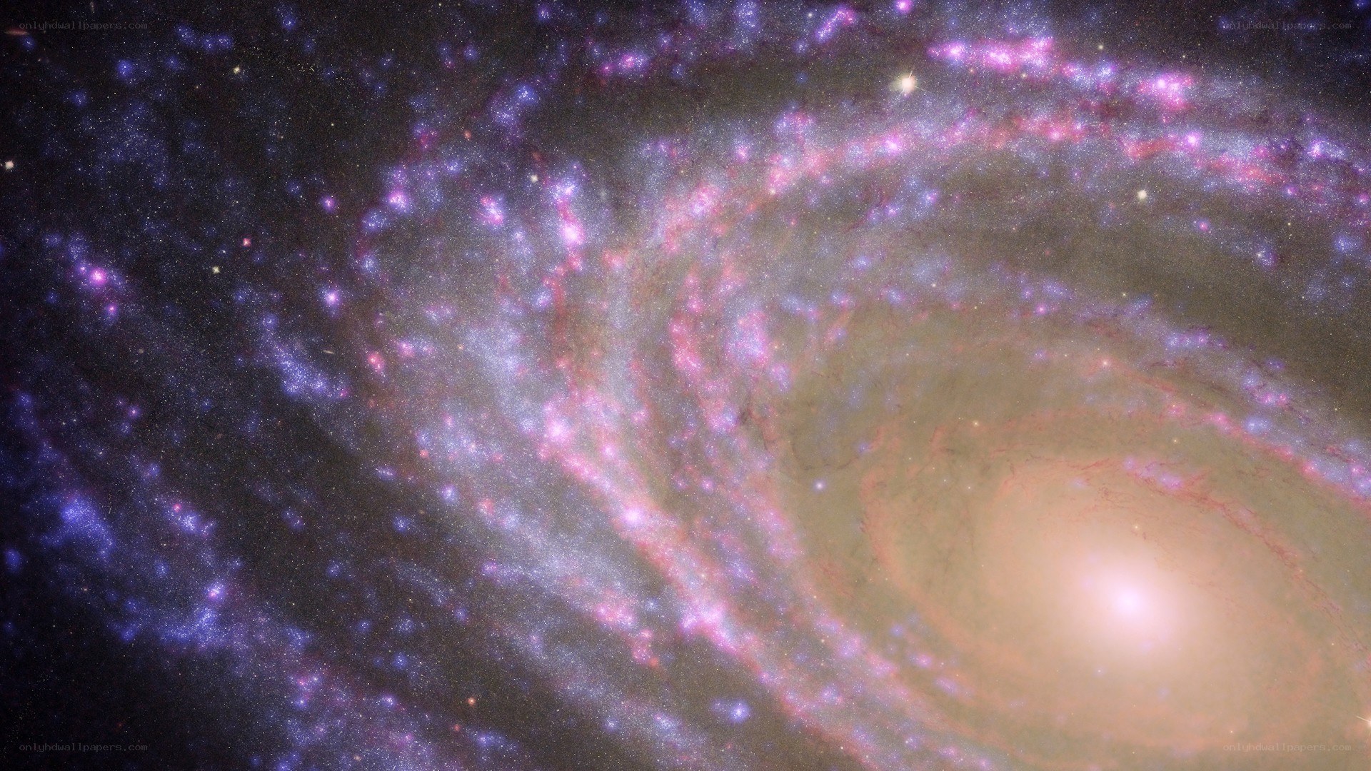 spiral galaxy in deep space