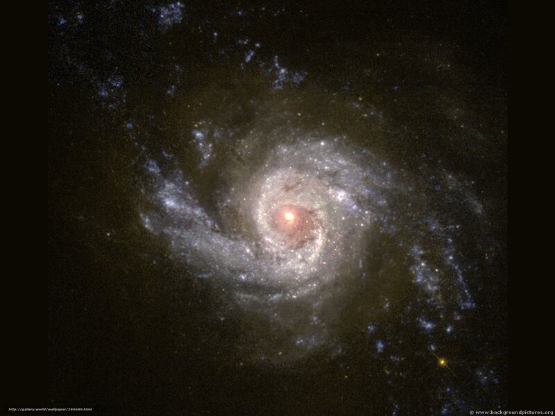 Spiral galaxy in deep space
