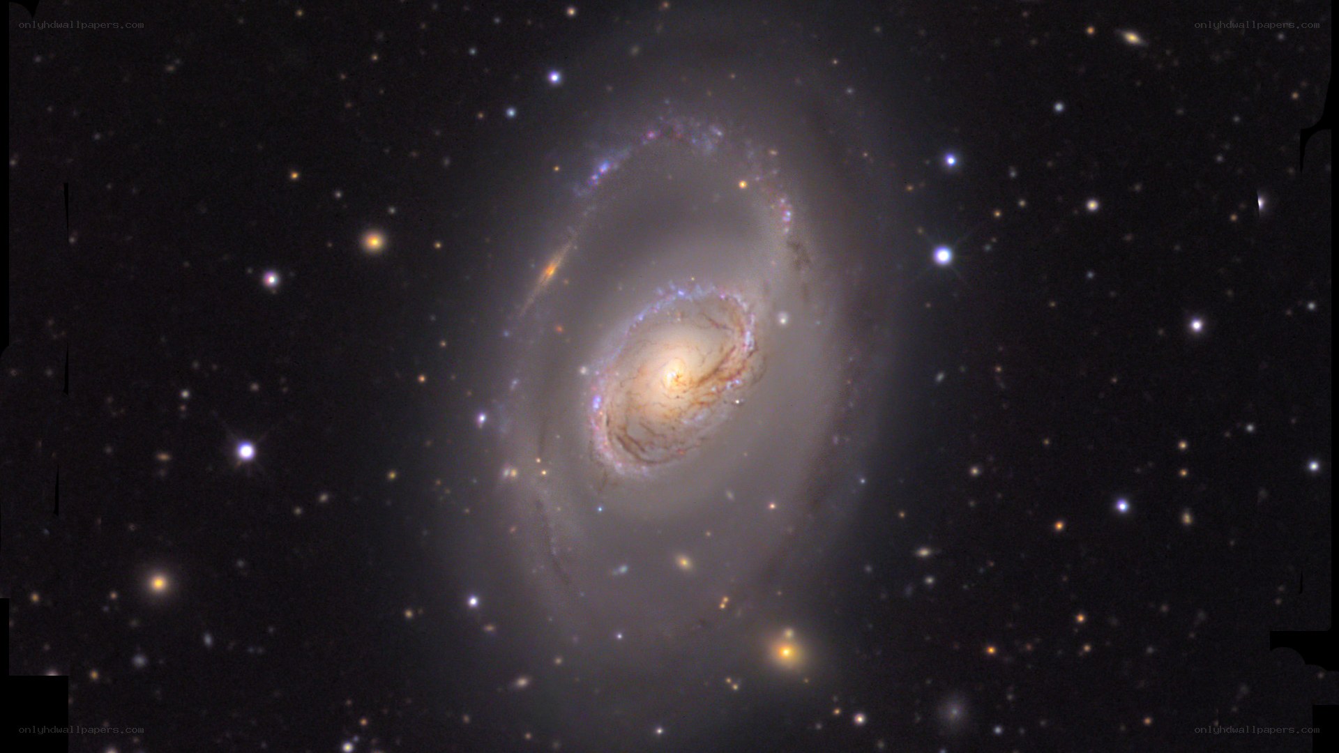 spiral galaxy in deep space