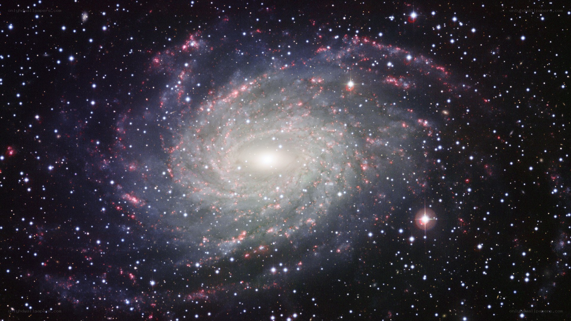 spiral galaxy in deep space
