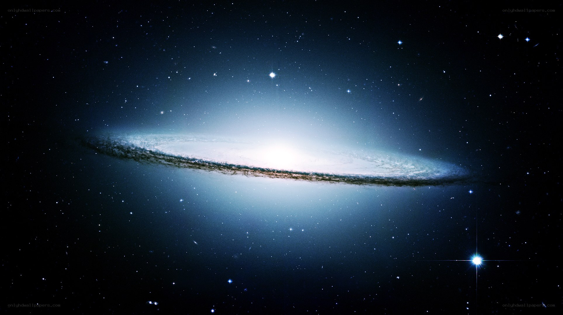 spiral galaxy in deep space