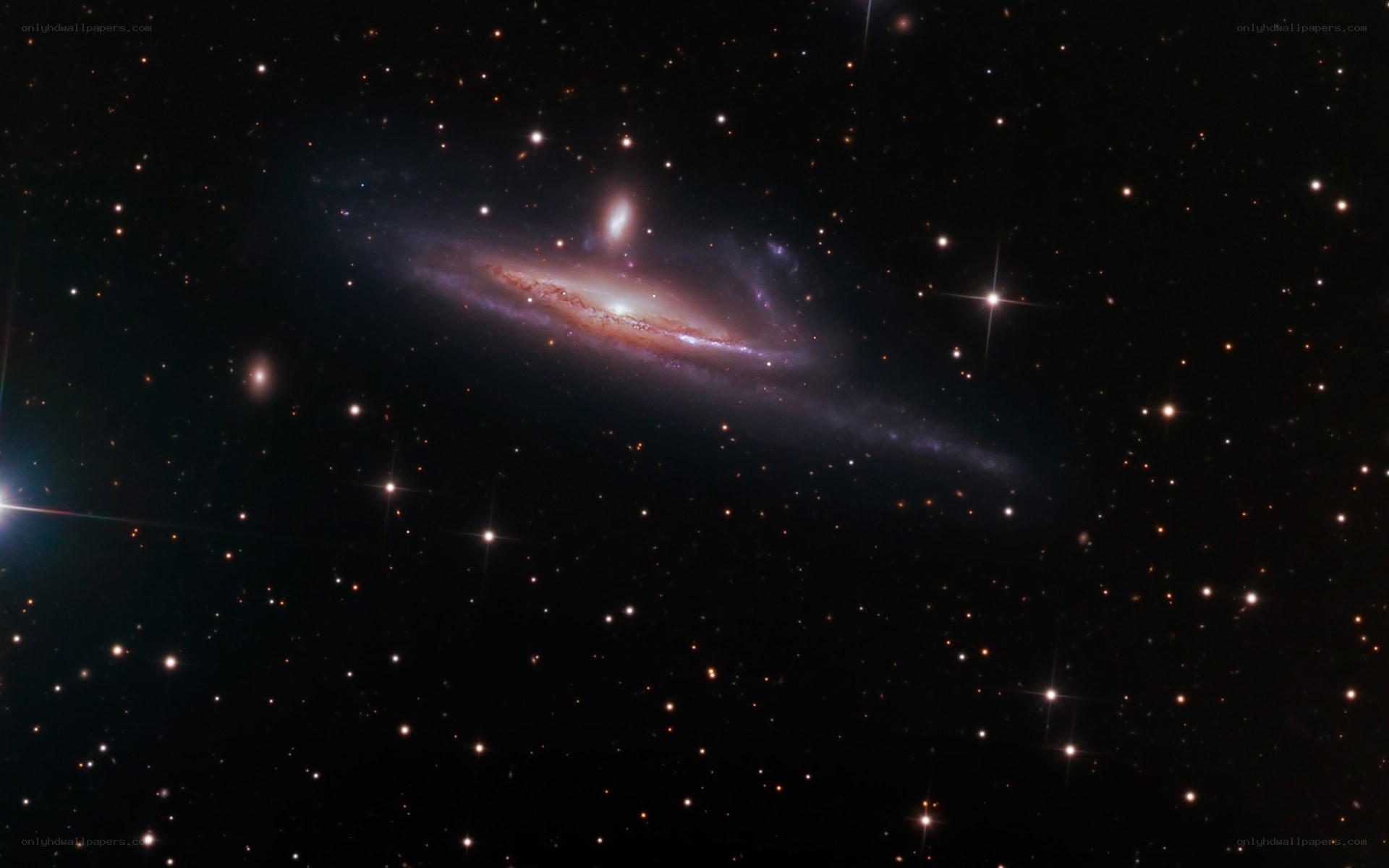 spiral galaxy in deep space