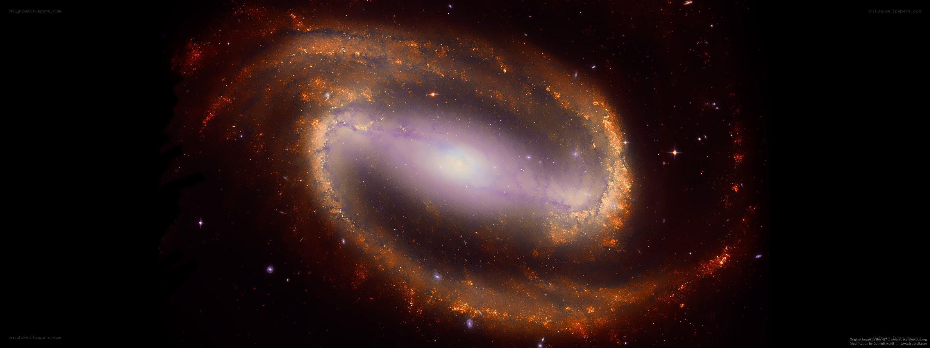 Spiral galaxy in deep space