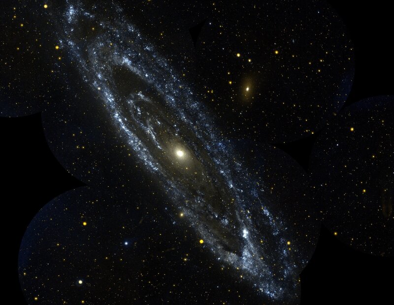 Spiral galaxy in deep space