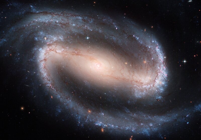 Spiral galaxy in deep space
