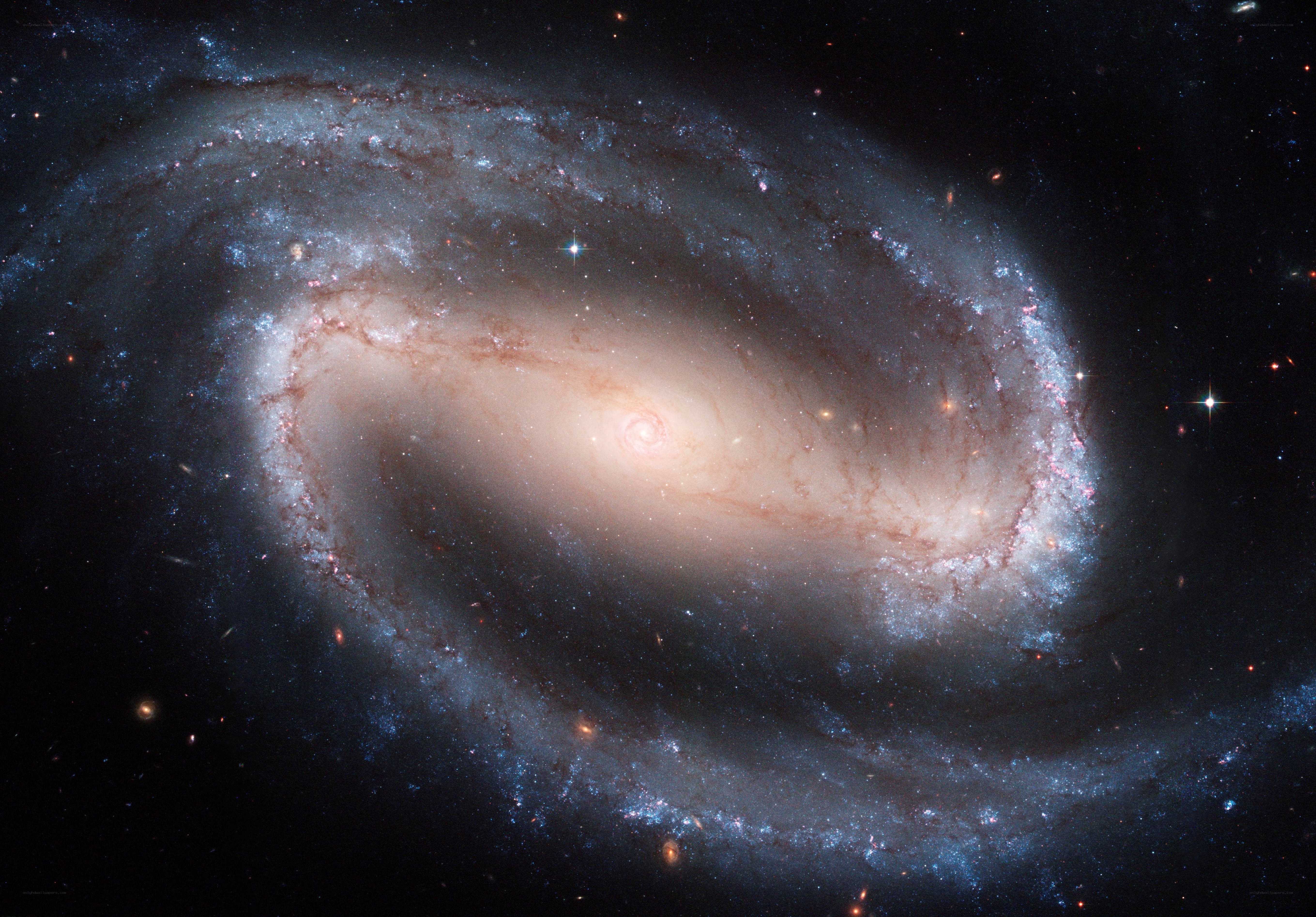 Spiral galaxy in deep space
