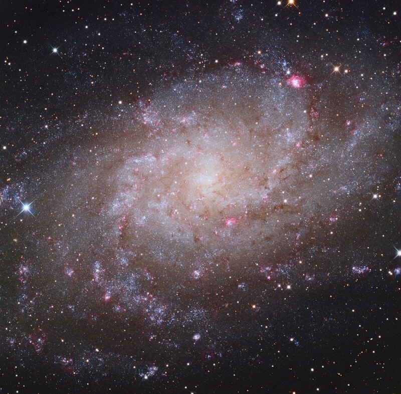 Spiral galaxy in deep space