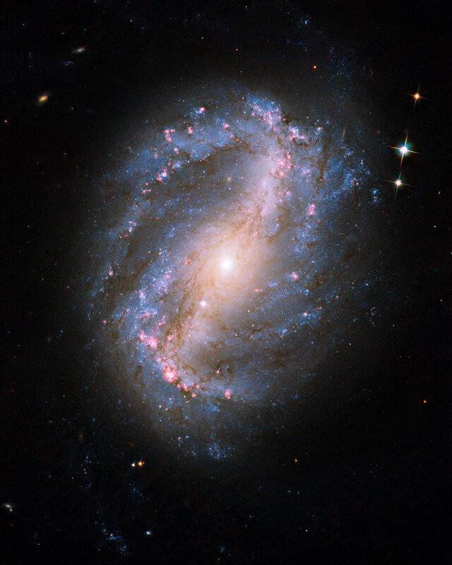 Spiral galaxy in deep space