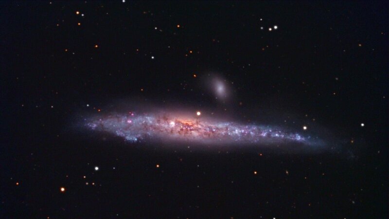 spiral galaxy in deep space