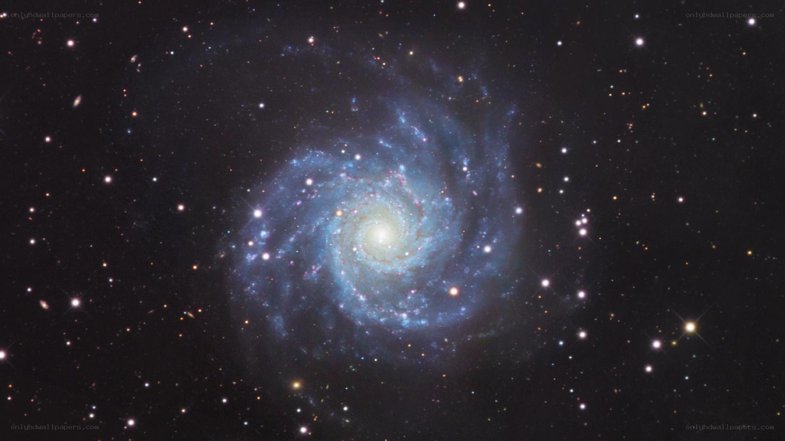 spiral galaxy in deep space