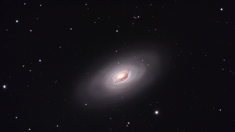 Spiral galaxy in deep space