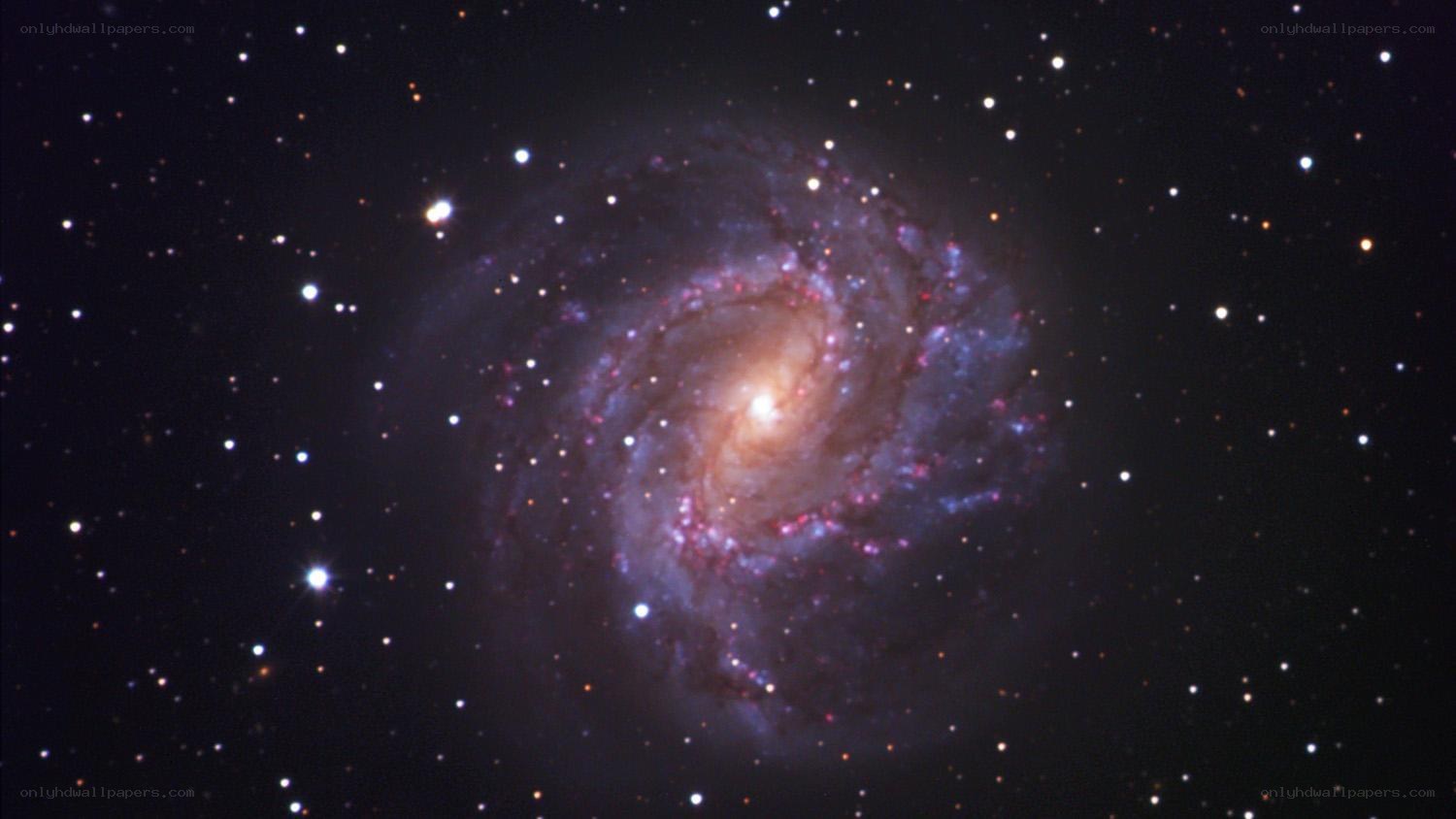 spiral galaxy in deep space