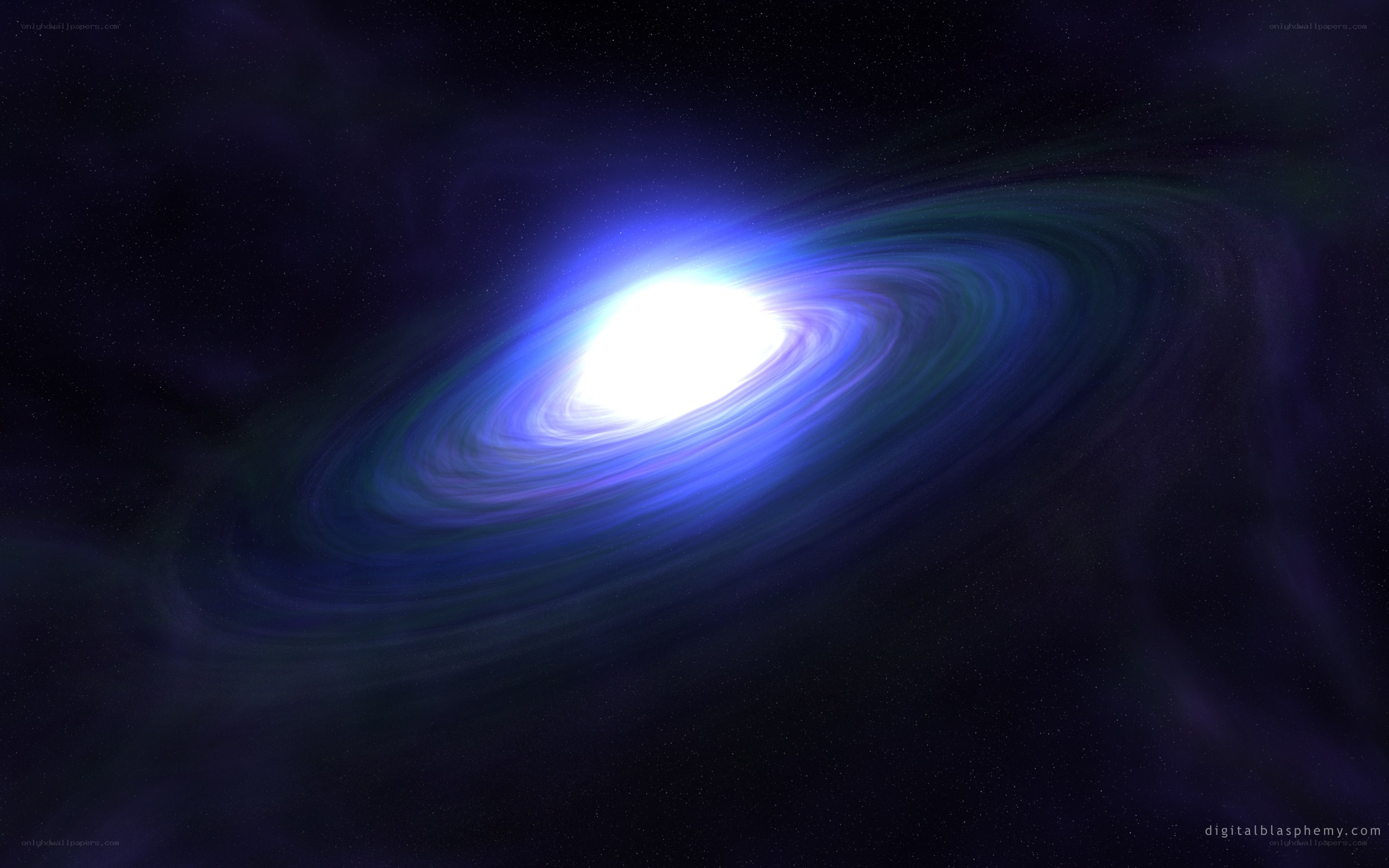 Spiral galaxy in deep space